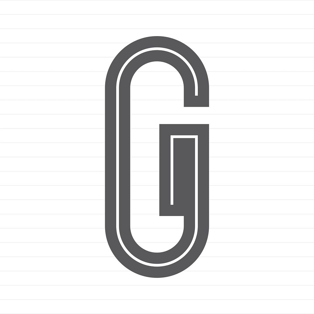 Capital letter G symbol illustration