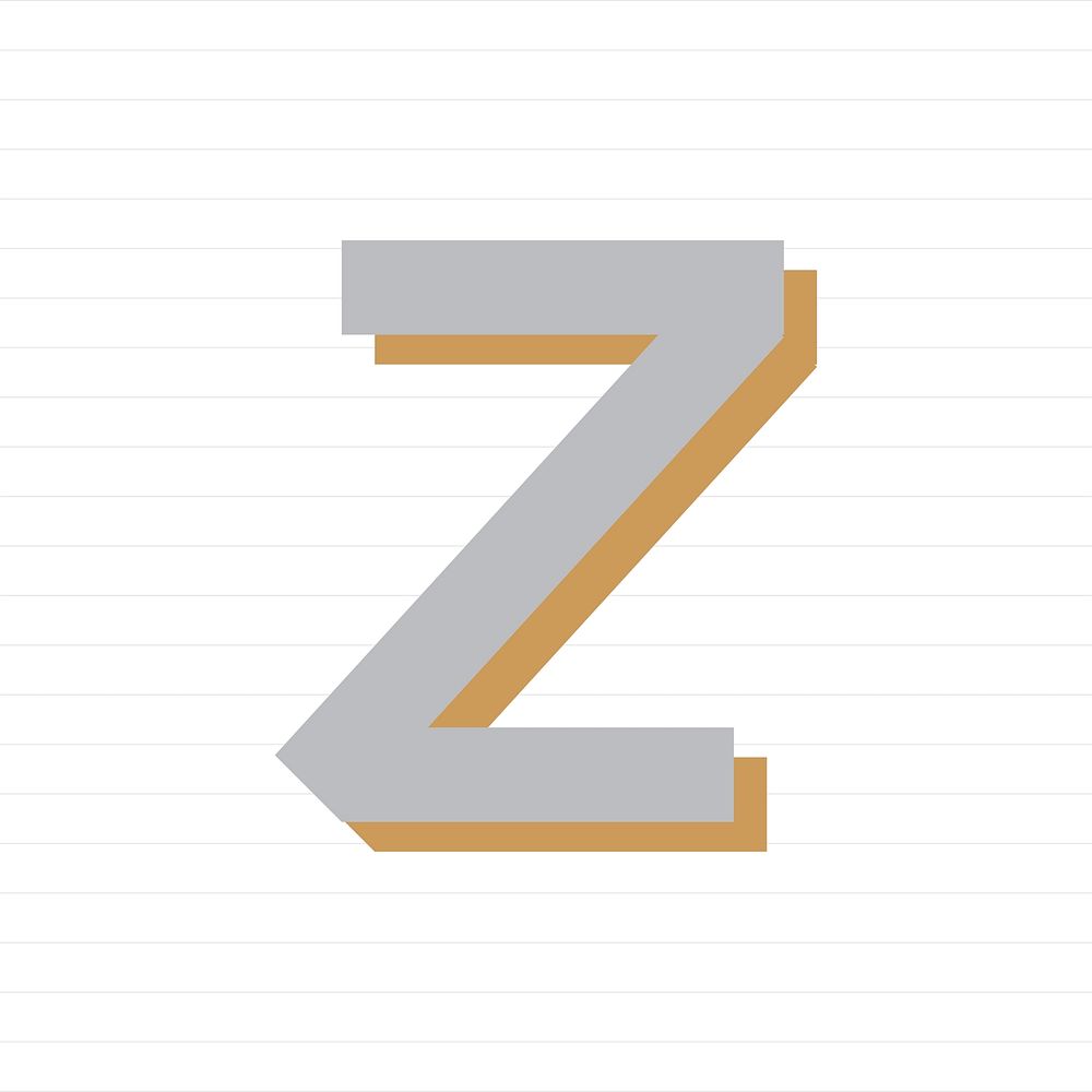 Capital letter Z symbol illustration
