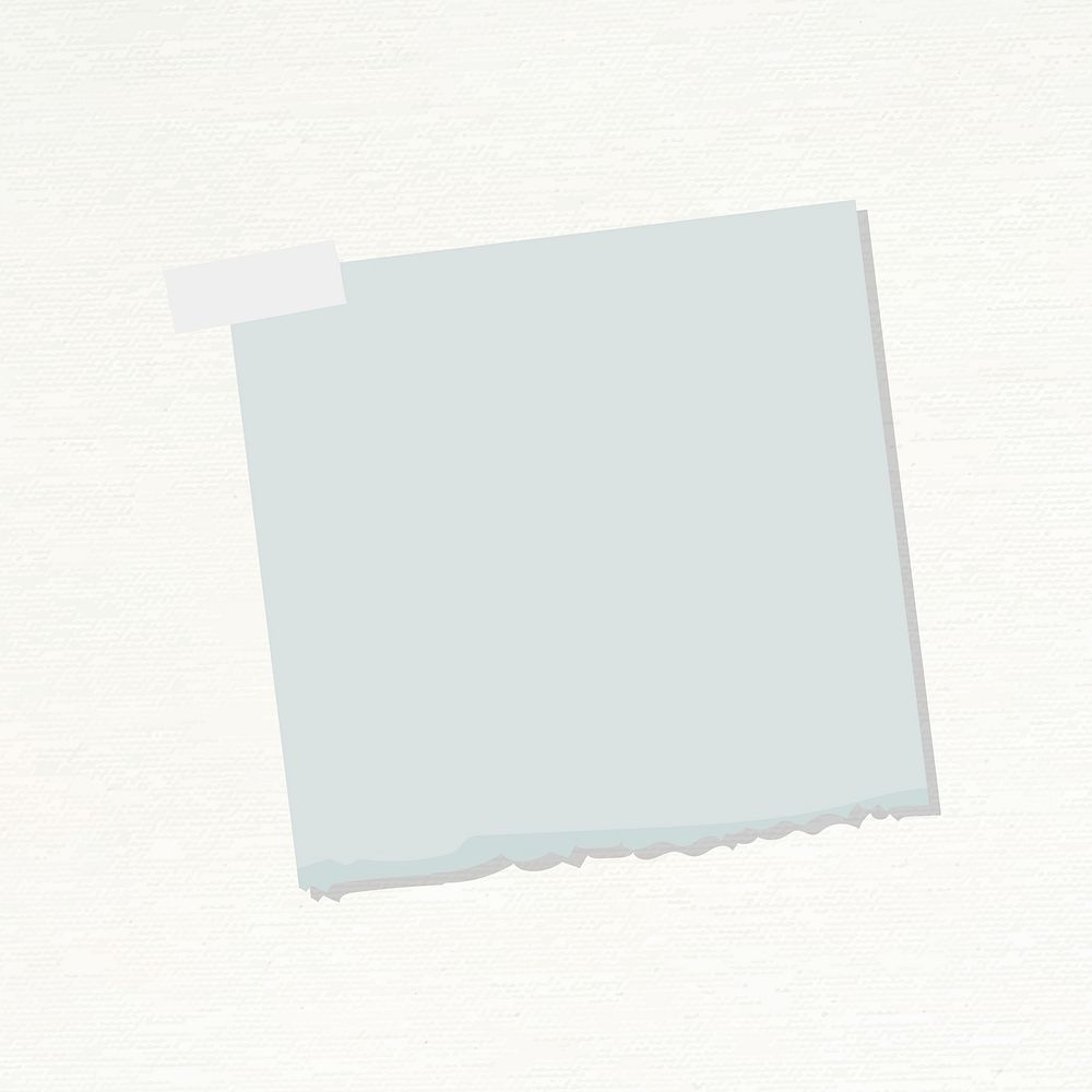 Gray notepaper journal sticker vector