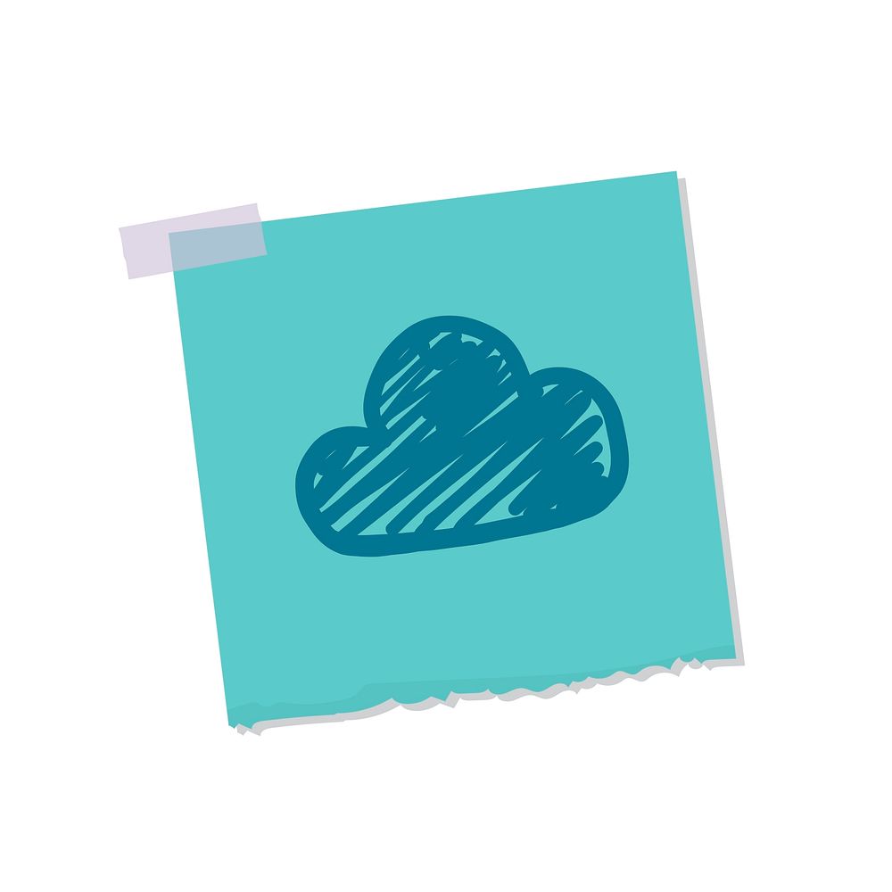 Cloud and weather note illustration