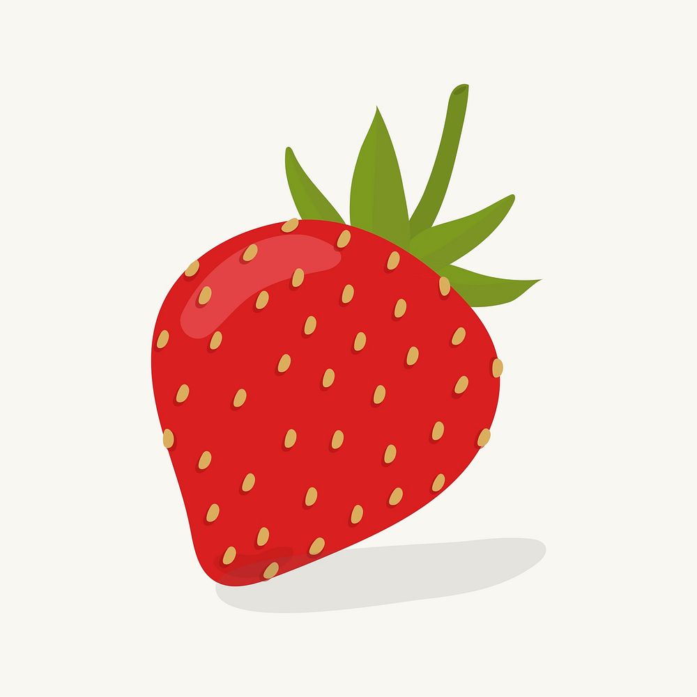 Hand drawn strawberry fruit illustration