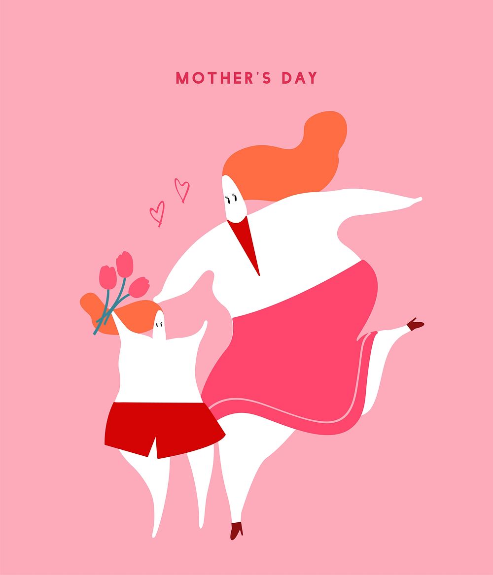 Mother's day concept illustration