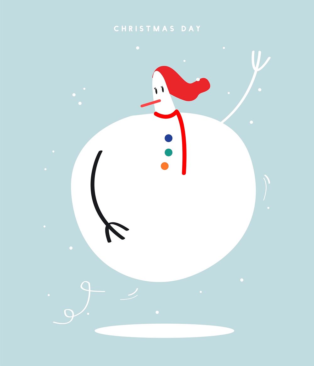 Merry Christmas day concept illustration