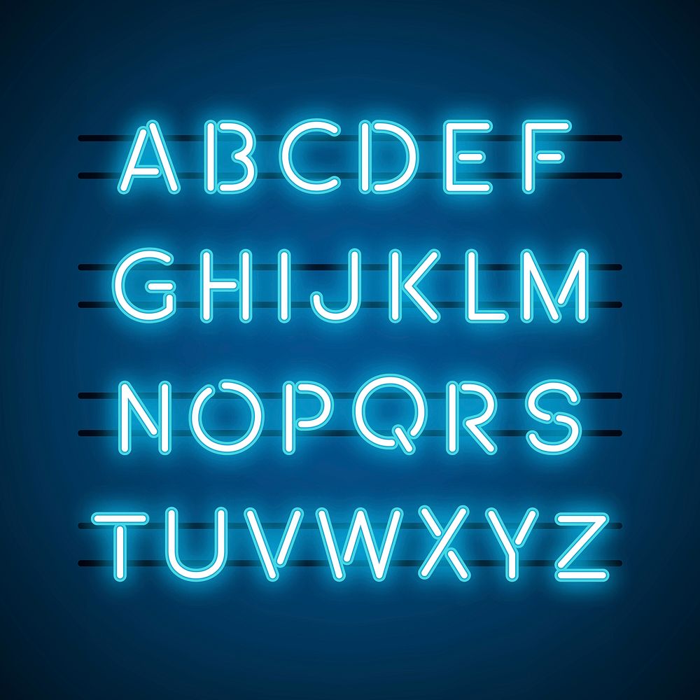 The English Alphabet capital letters vector
