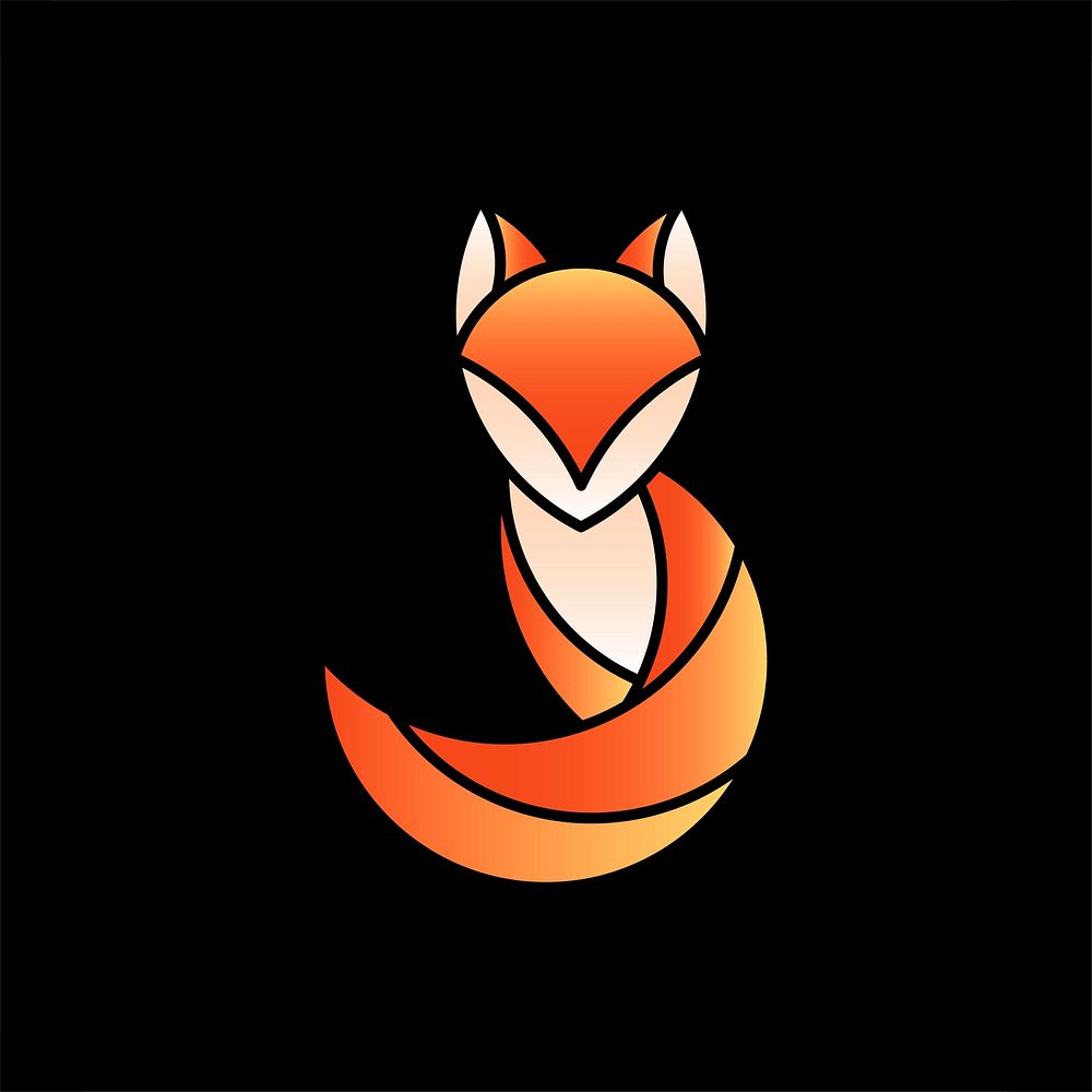 Cute fox animal design vector