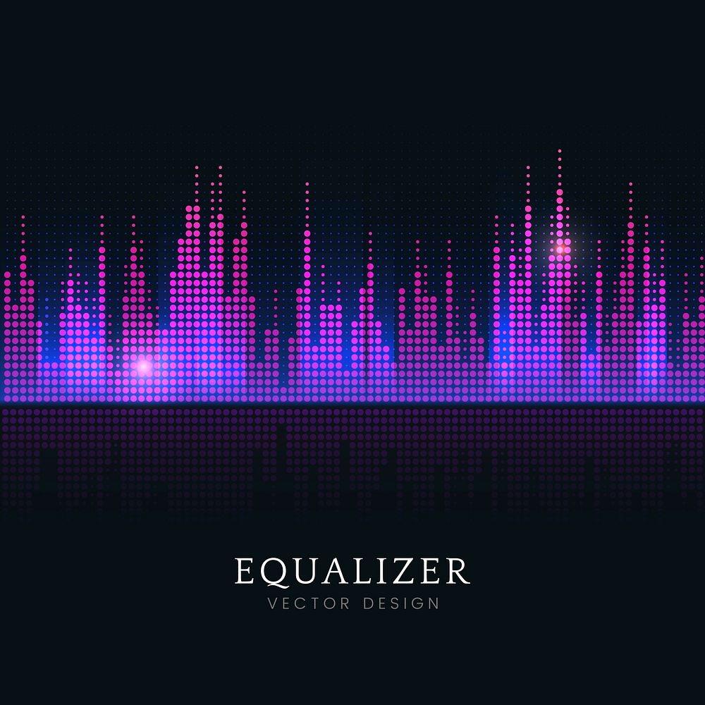 Colorful sound wave equalizer vector | Free Vector - rawpixel