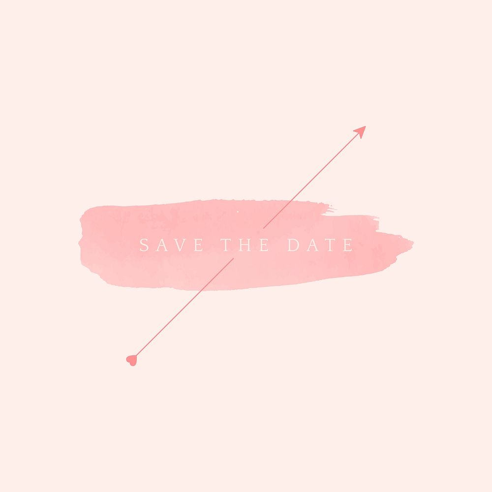 Save the date wedding badge vector