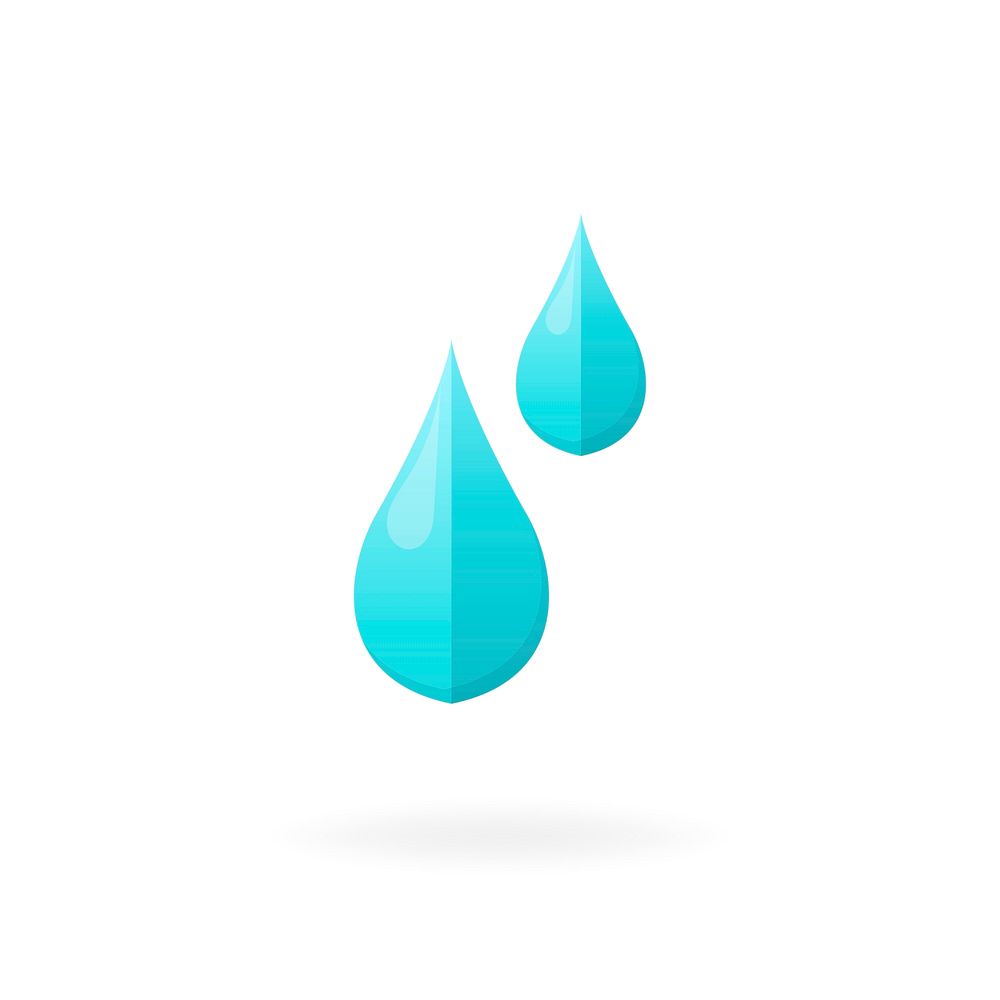 Water droplets environmental conservation vector