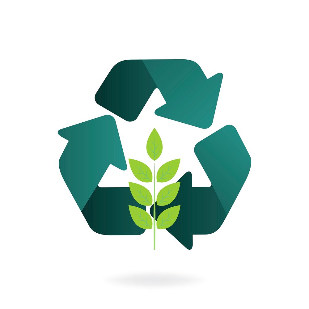 Recycle symbol environmental conservation vector