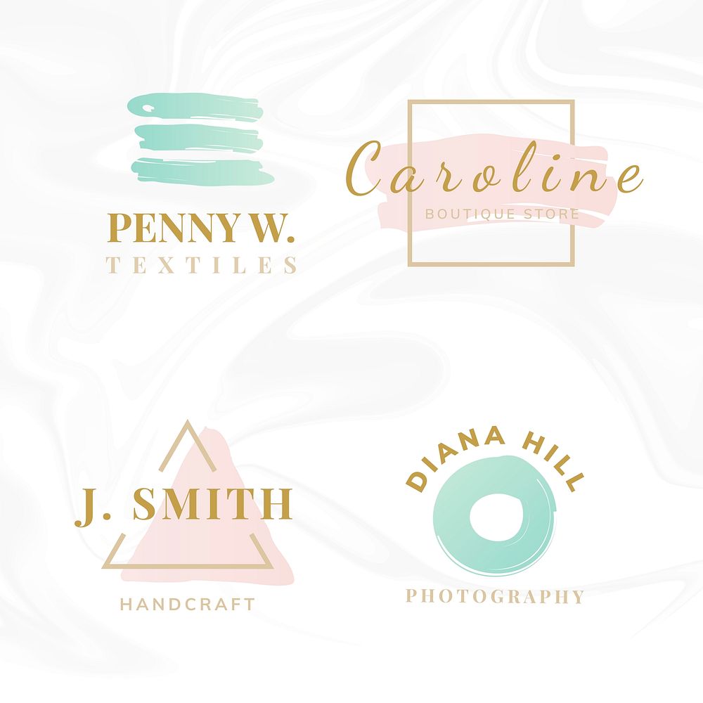 Set of beauty and fashion logo design vectors