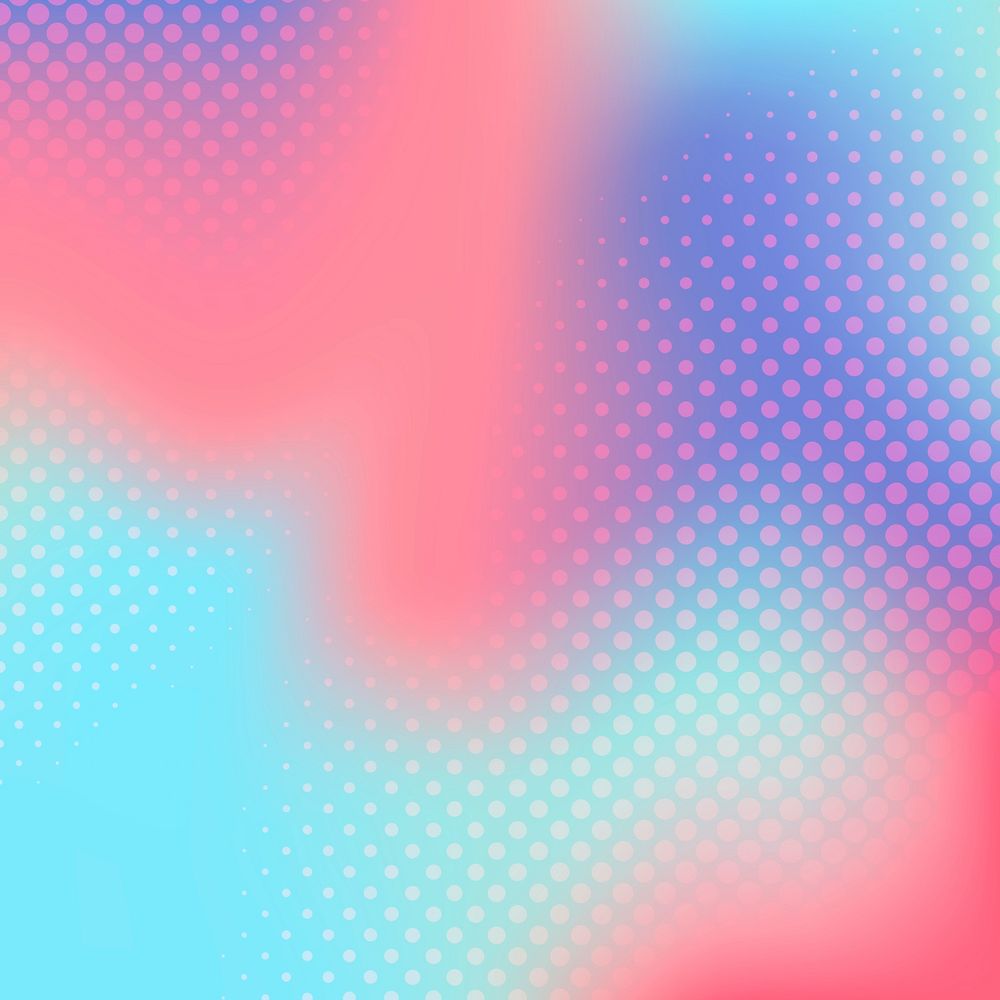 Multicolor gradient halftone background vector