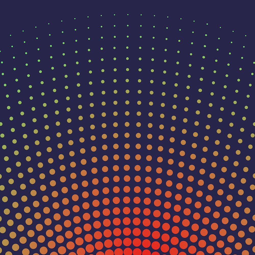 Red gradient halftone background vector