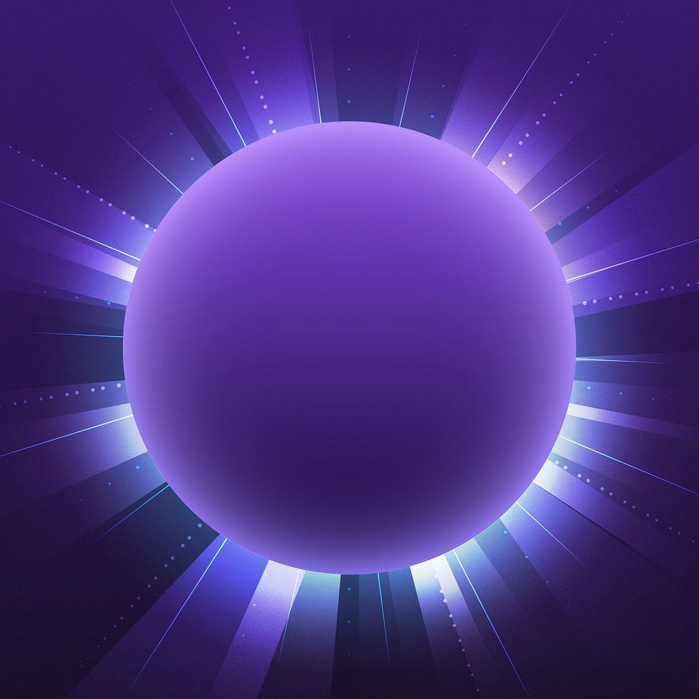 Фиолетовый неоновый круг