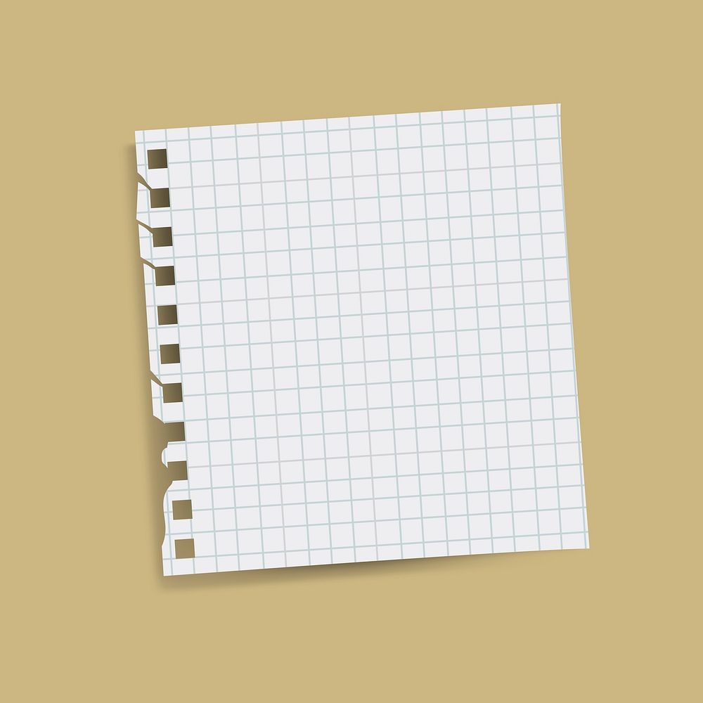 Blank square grid reminder note vector