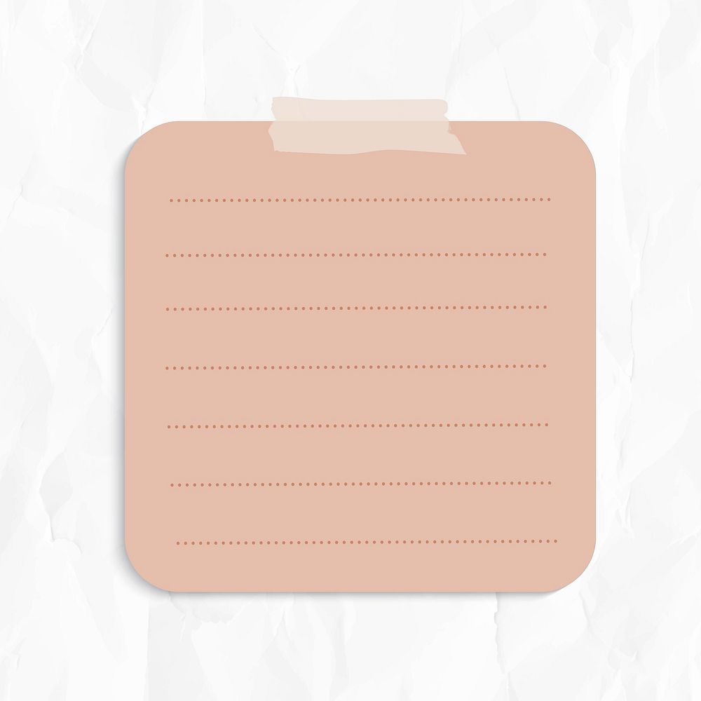 Blank lined paper set with sticky tape on wrinkled paper background vector