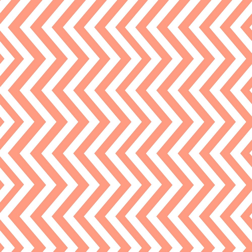 Pastel orange seamless zigzag pattern vector