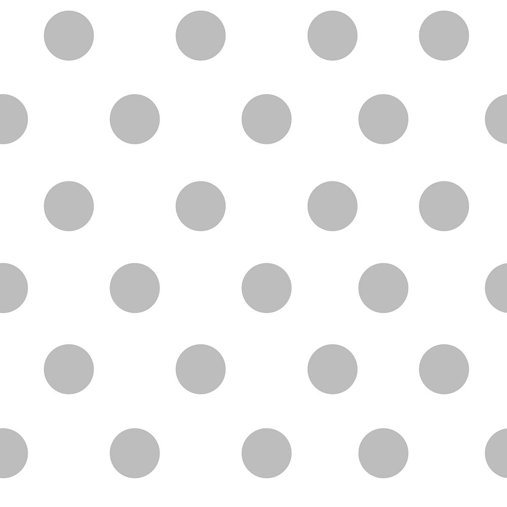 Gray and white seamless polka dot pattern vector