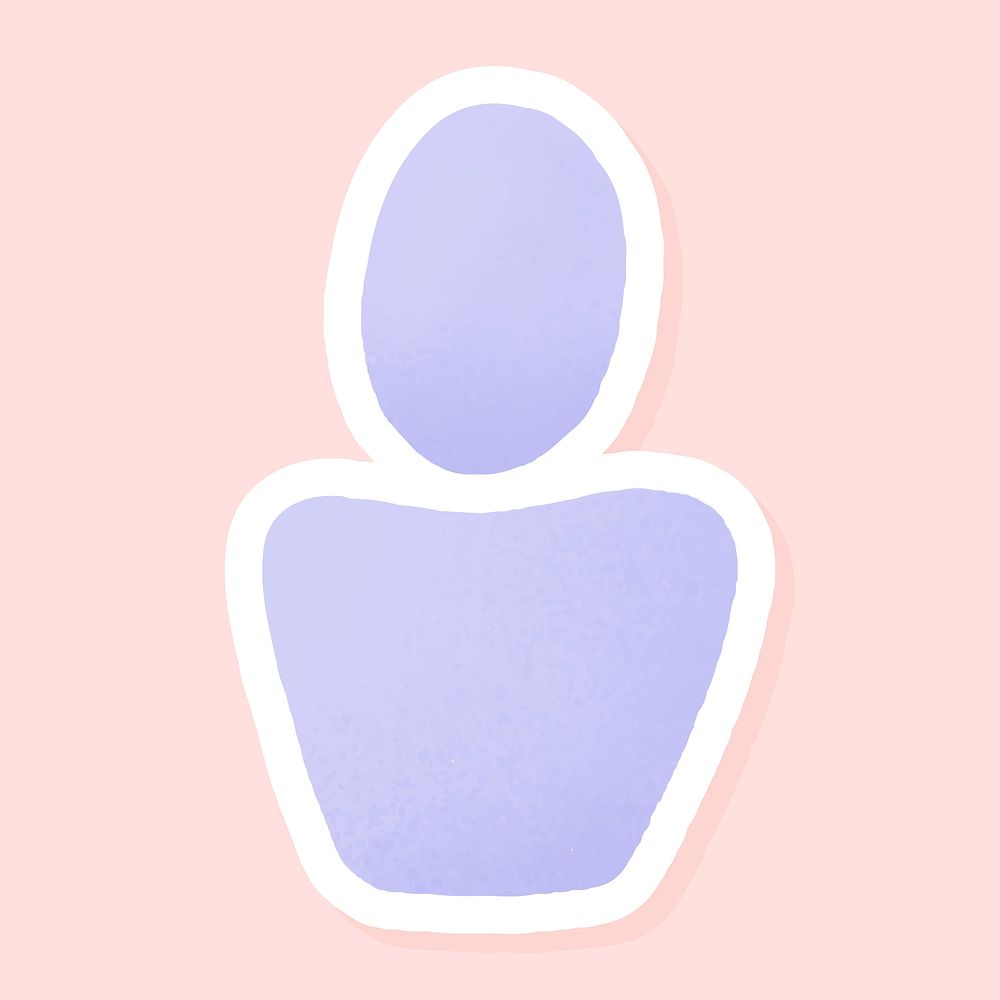Purple social media profile template