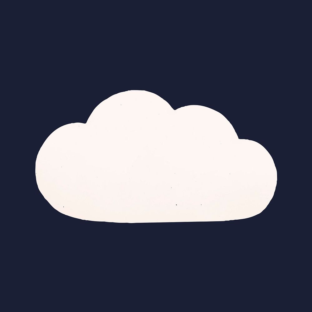 Cloud social media icon vector