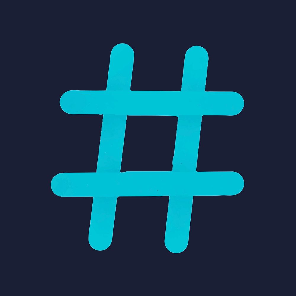 Hashtag Social Media Icon Vector | Free Icons   Rawpixel