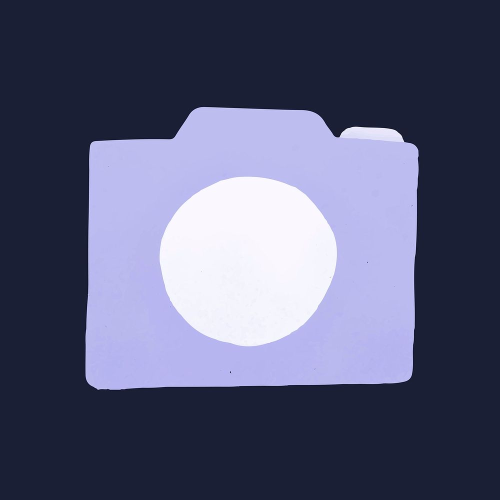 Camera social media icon vector