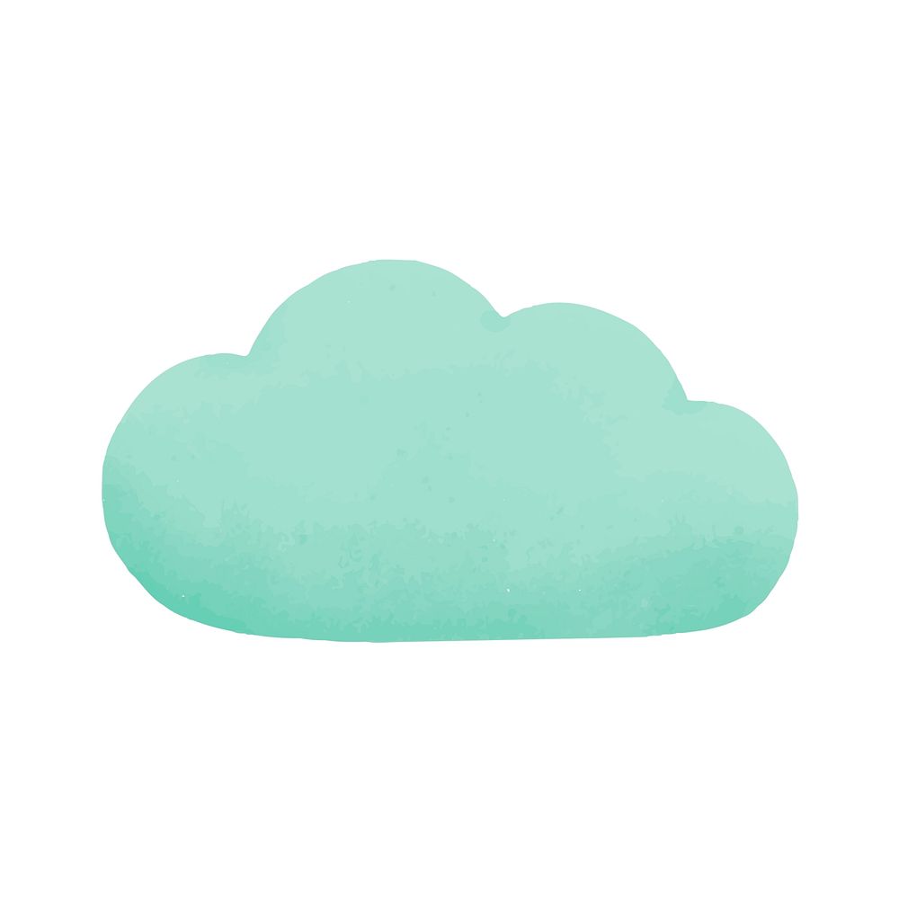Cloud social media icon vector
