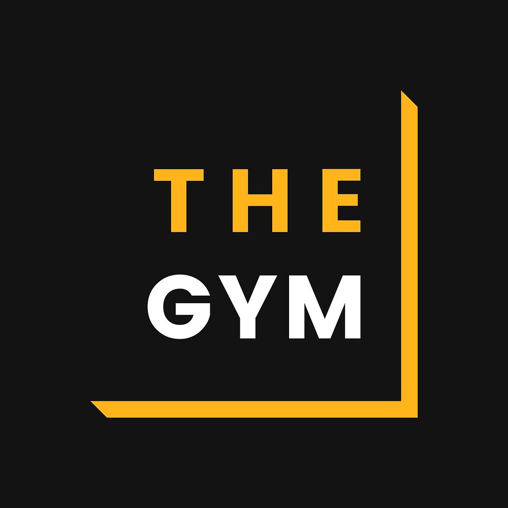 The gym logo inspiration vector