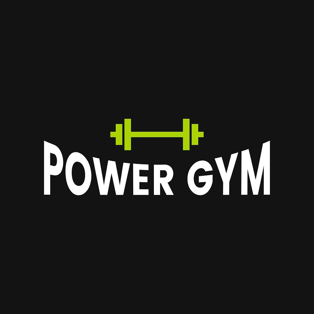 Power gym logo badge vector | Free Vector - rawpixel