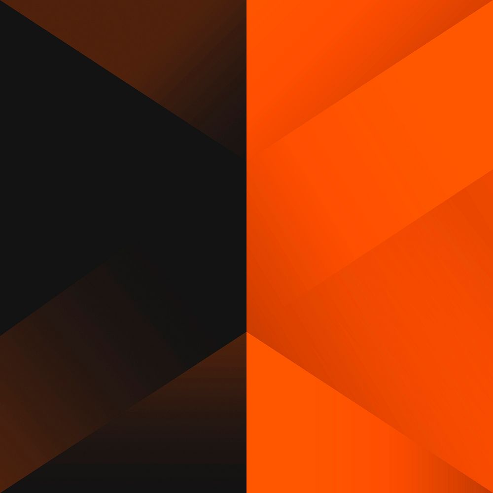 Orange geometrical background design vector