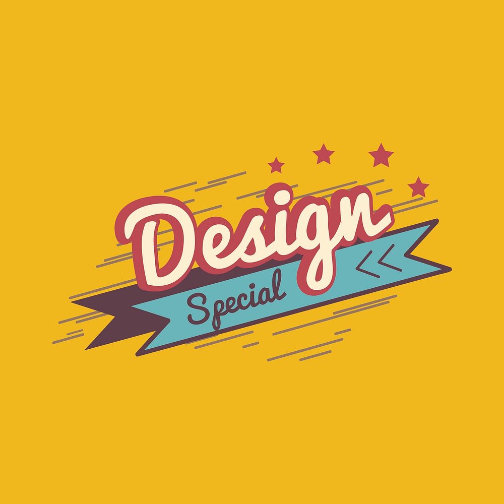 Special design badge logo vector