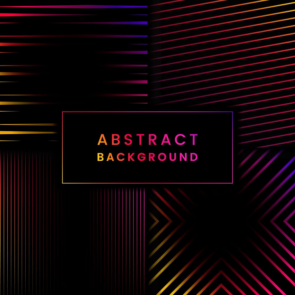 Colorful abstract background vector set