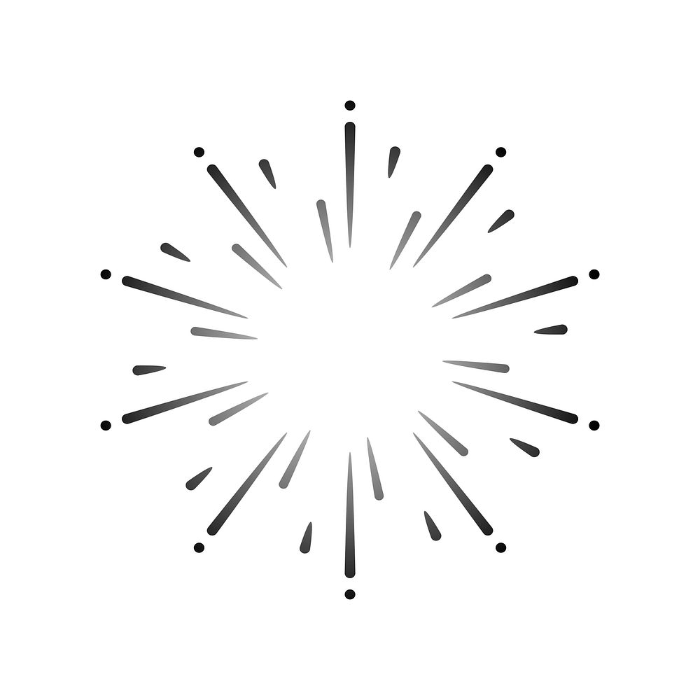 Firework explosion design element vector