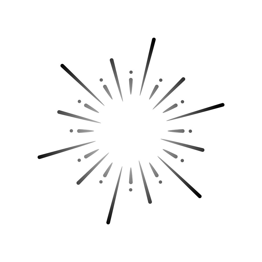 Firework explosion design element vector