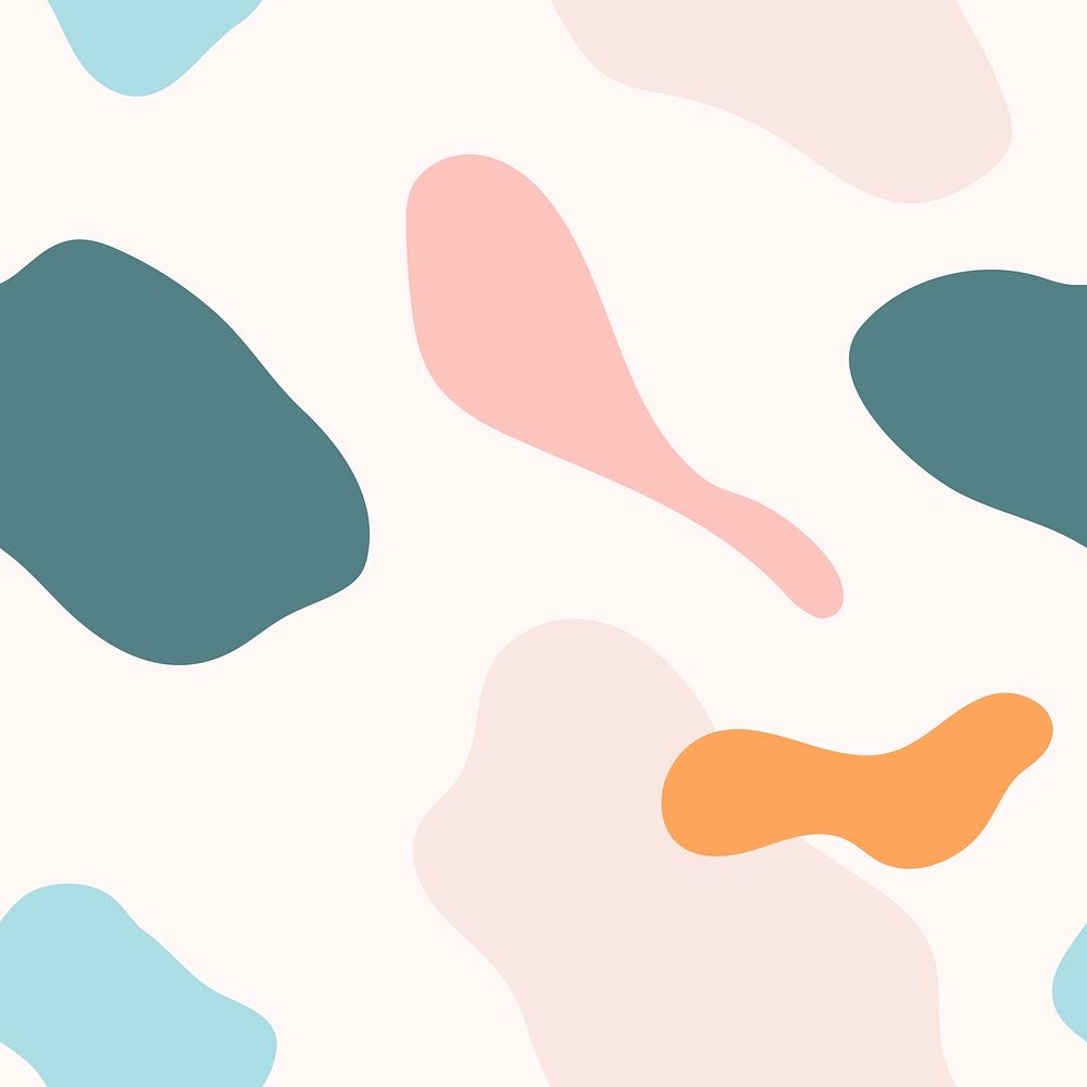 Pastel Memphis pattern design vector