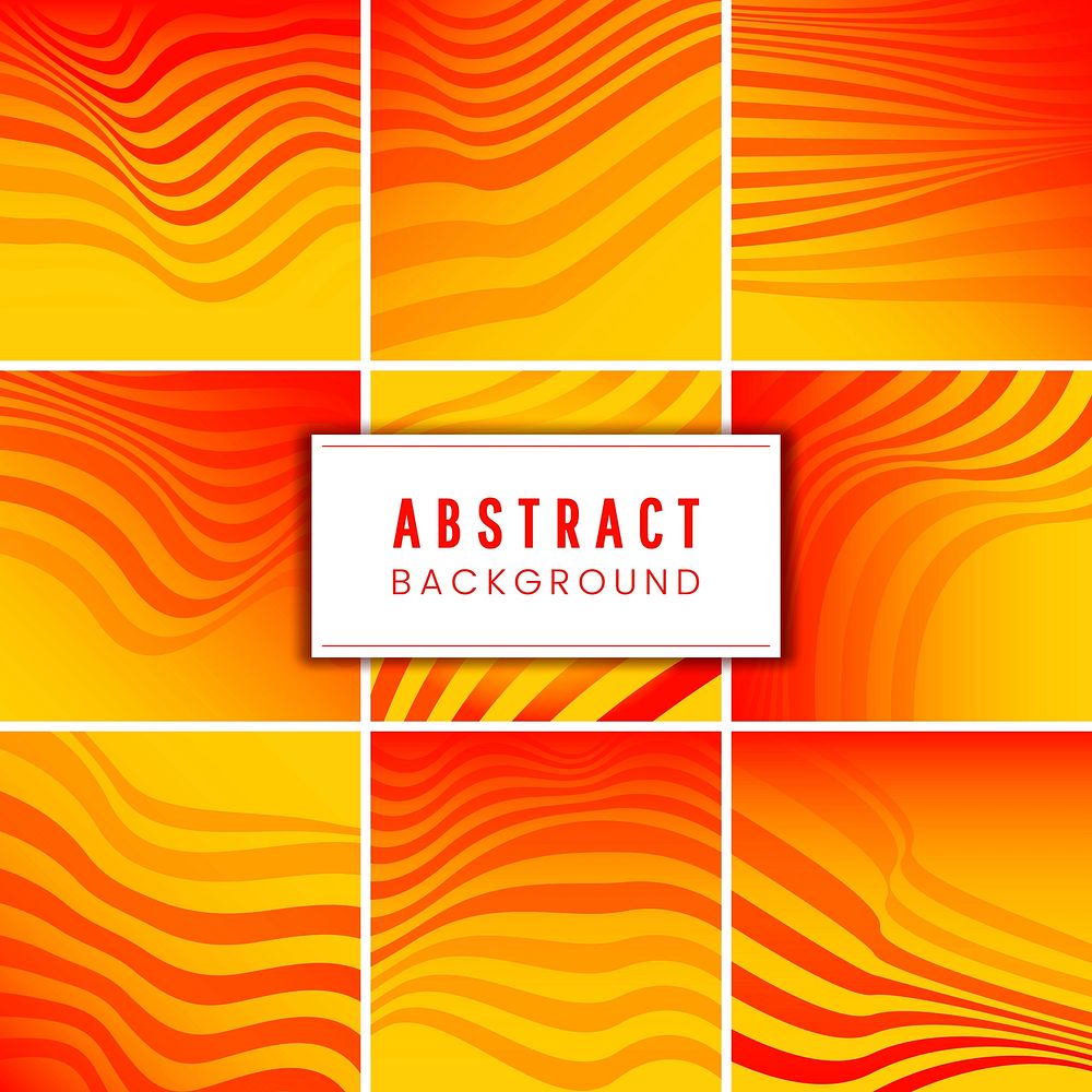 Set of abstract background template vectors