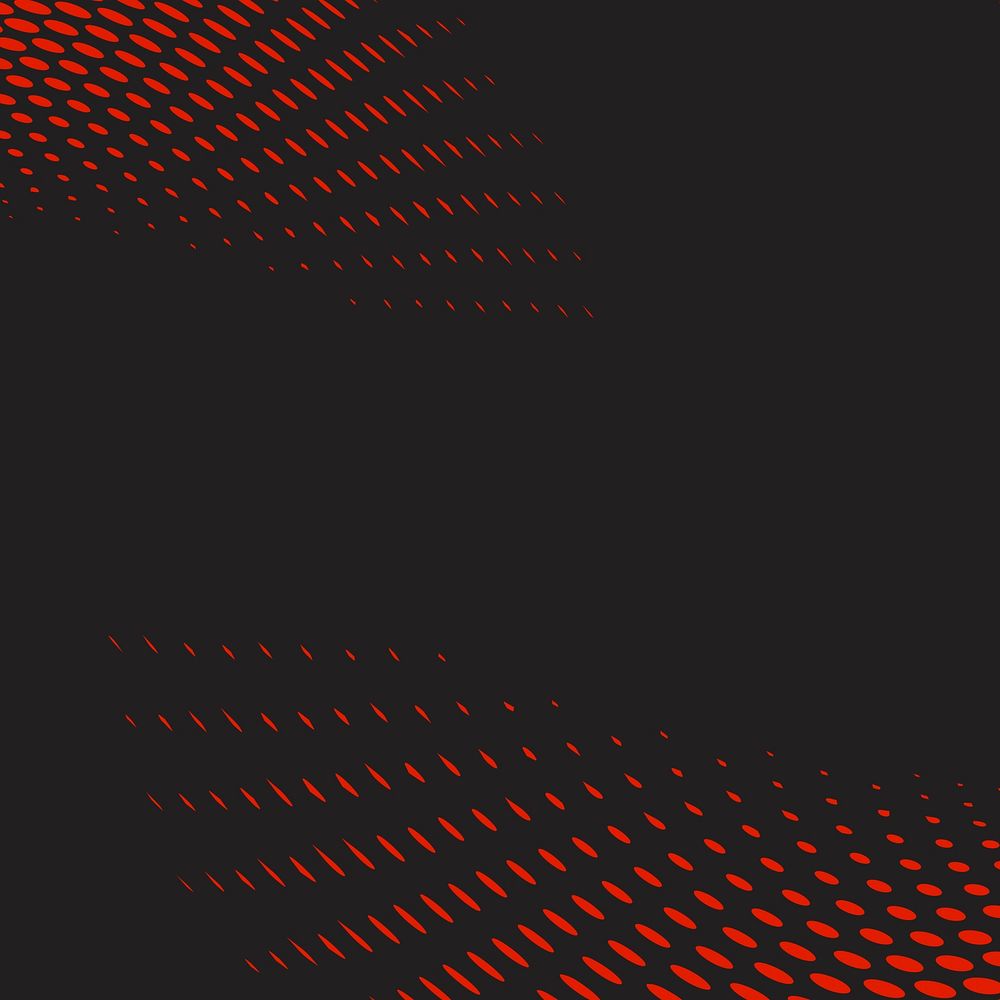 Red and black wavy halftone background vector