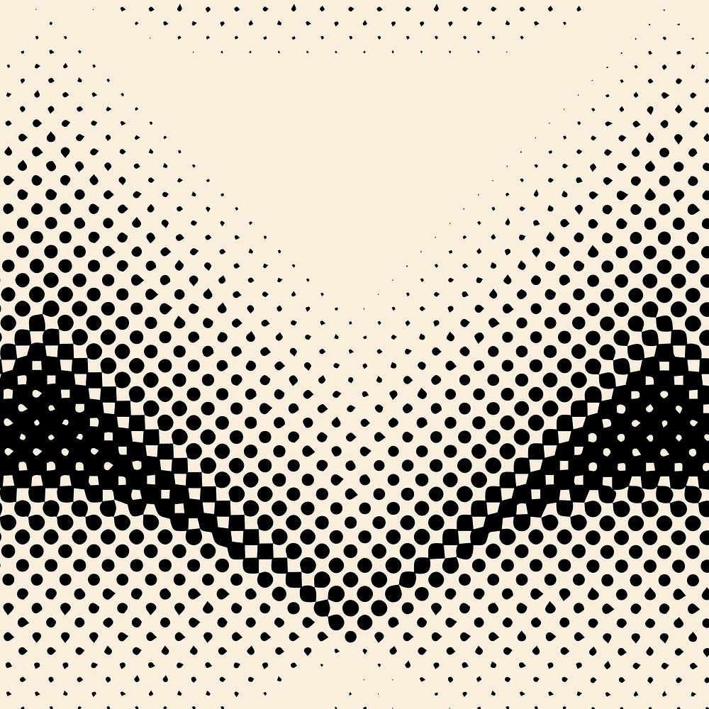 Black and beige halftone background vector