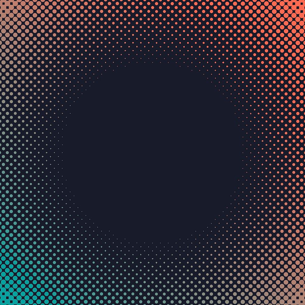 Green and orange halftone background vector