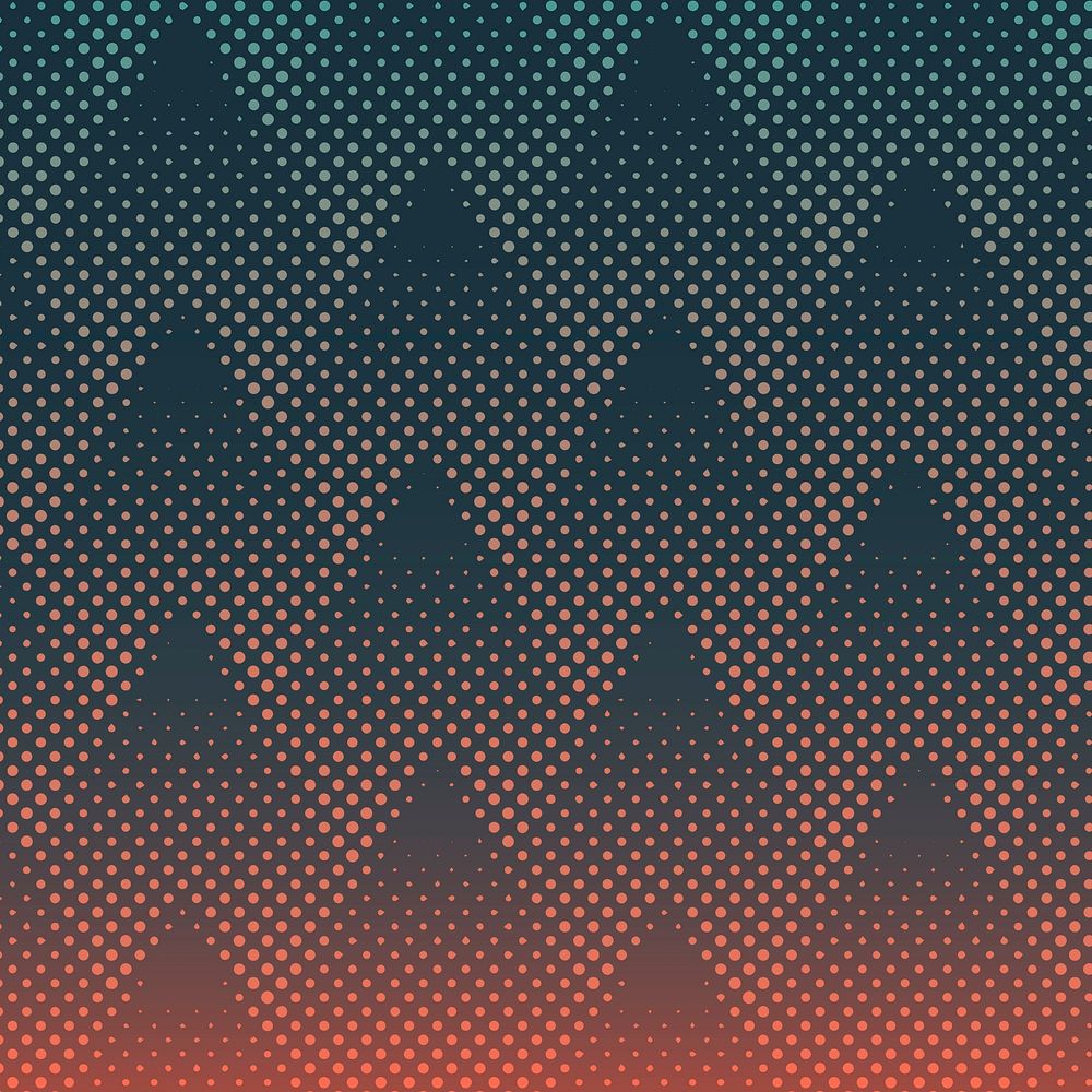 Green and orange halftone background vector