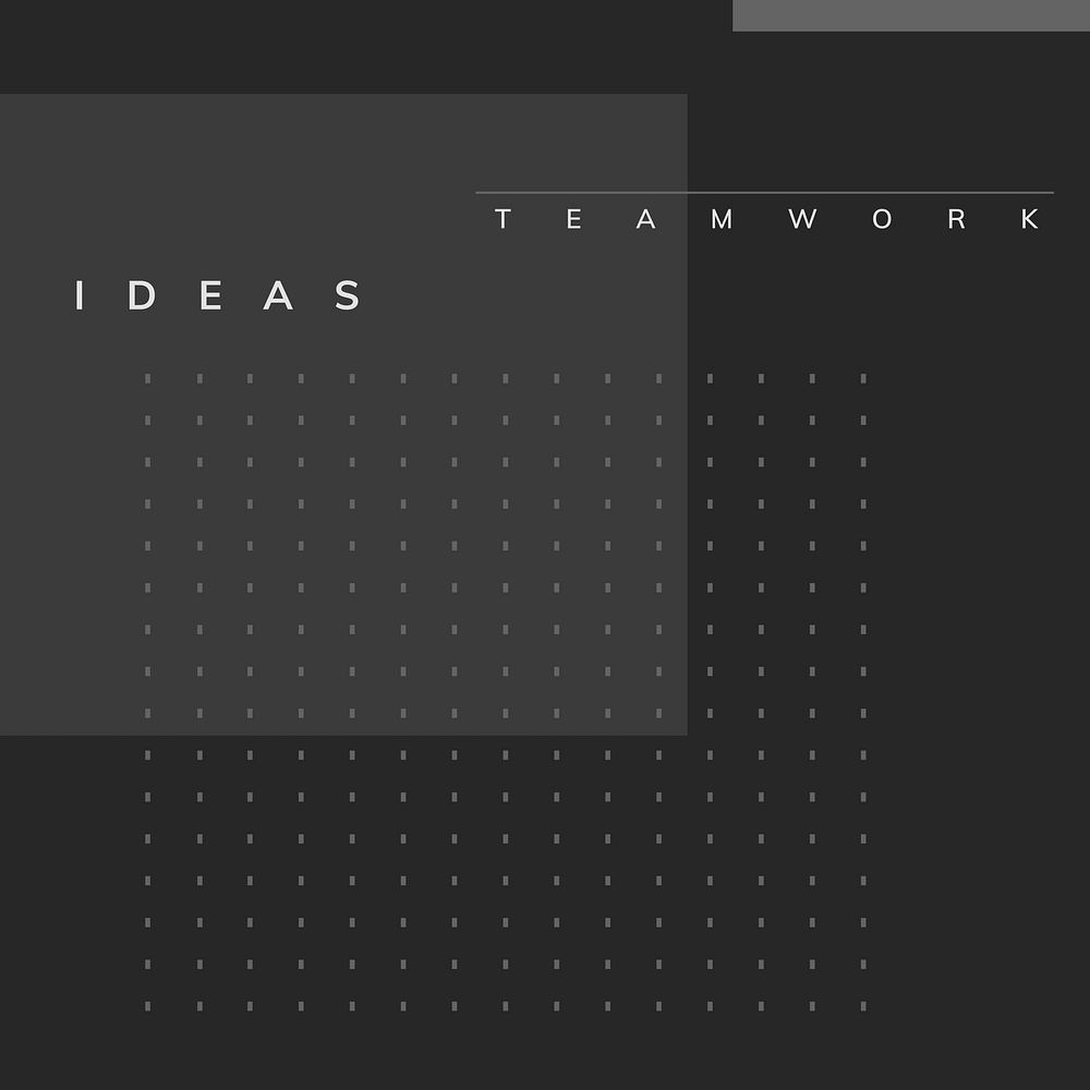Minimal Memphis design teamwork poster vector