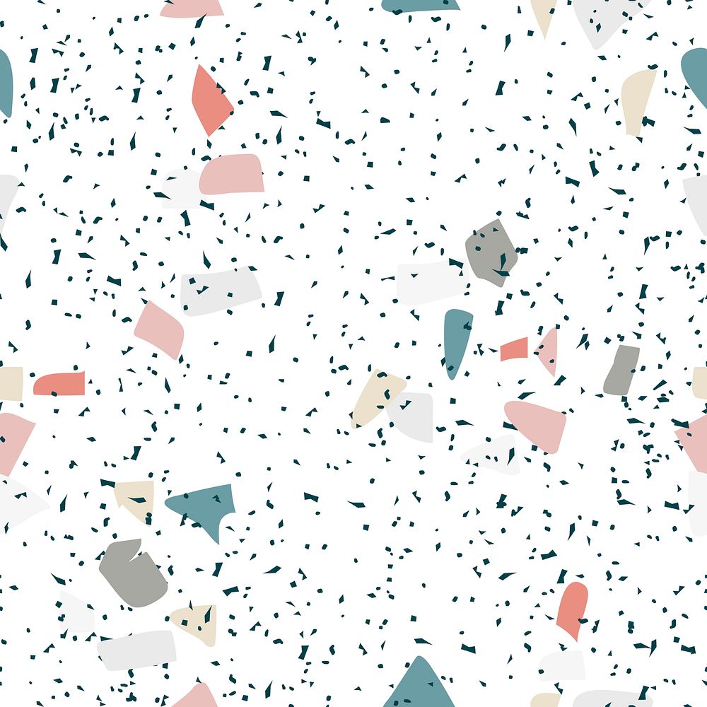 Terrazzo seamless pattern background psd in speckled colorful pattern