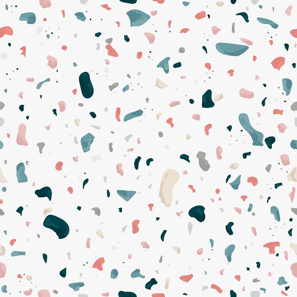 Colorful terrazzo abstract background psd seamless pattern