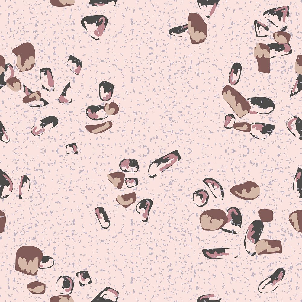 Terrazzo seamless pattern background psd in pink
