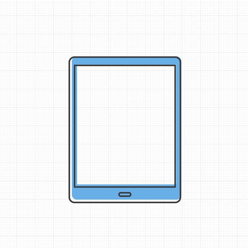 Vector of digital tablet icon