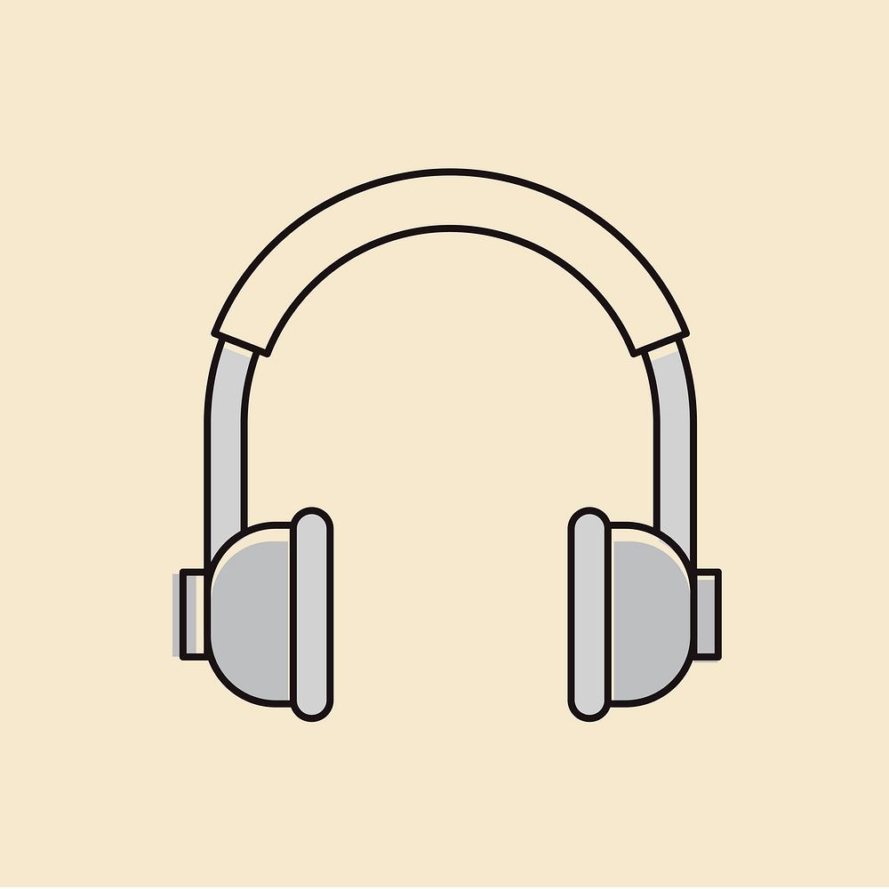 Vector of headphones icon