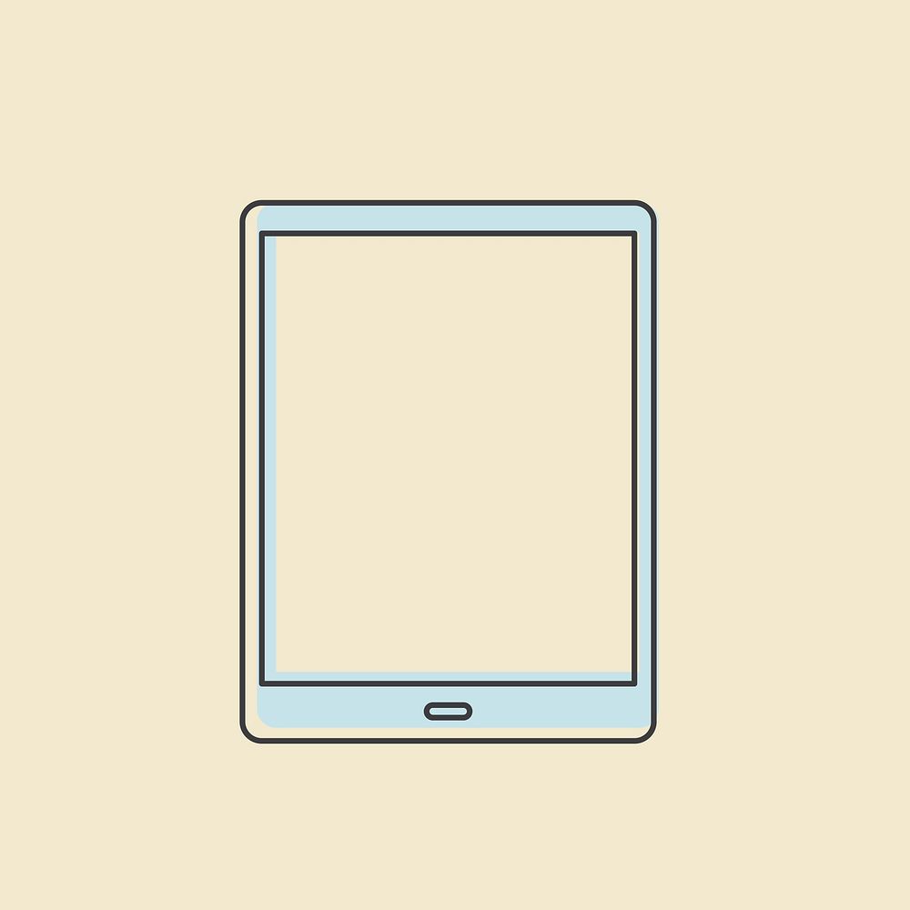 Vector of digital tablet icon