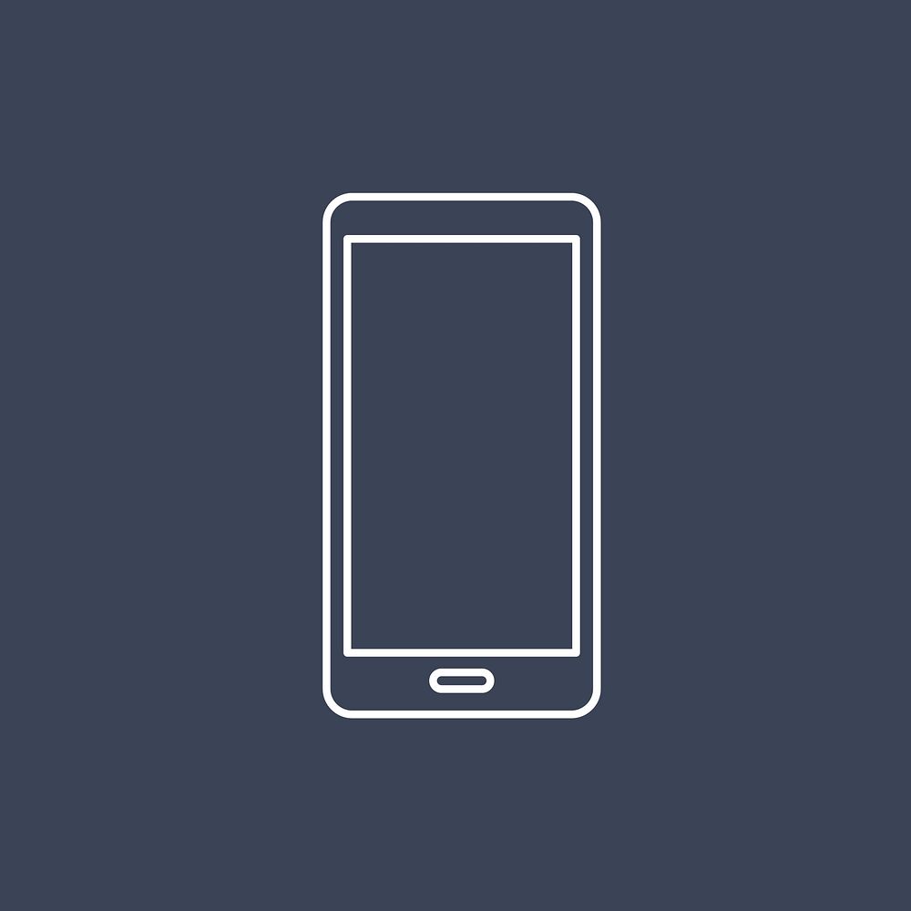 Vector of mobile phone icon