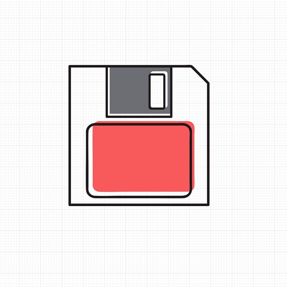 Floppy disk icon vector illustration
