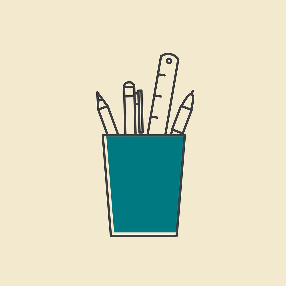 Vector of office supply icon