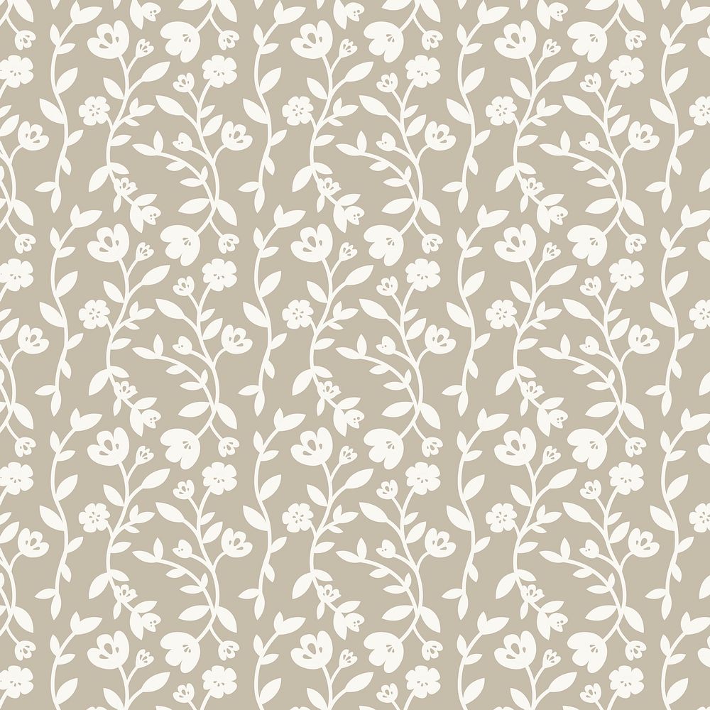 Gold floral patterned background vector